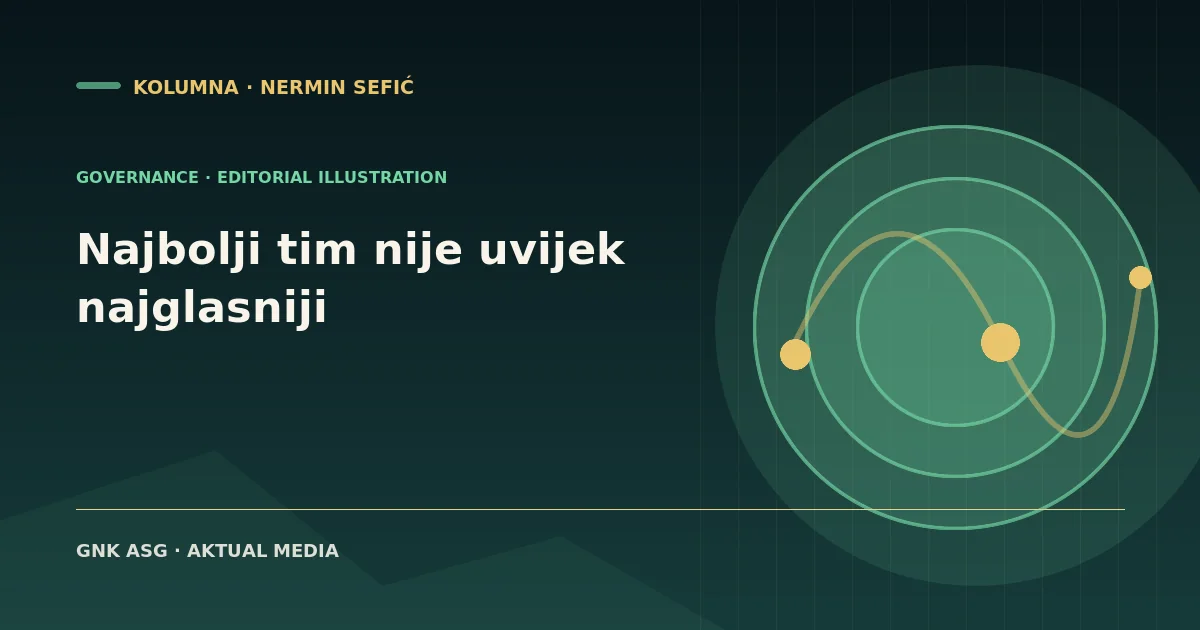 Najbolji tim nije uvijek najglasniji